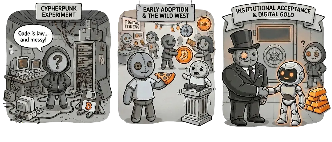 The Evolution of Bitcoin: From Cypherpunk Experiment to Global Collateral